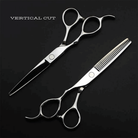 Vertical Cut Left Hand Scissors 6.0 - Vertical Color