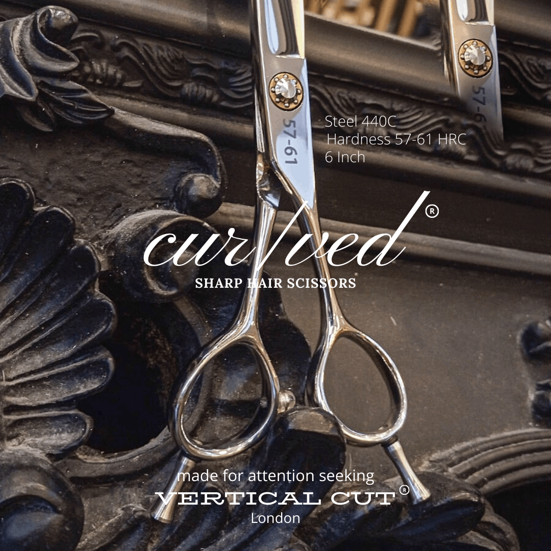 Vertical Cut CUR/VED Sharp Hair Scissors - Vertical Color