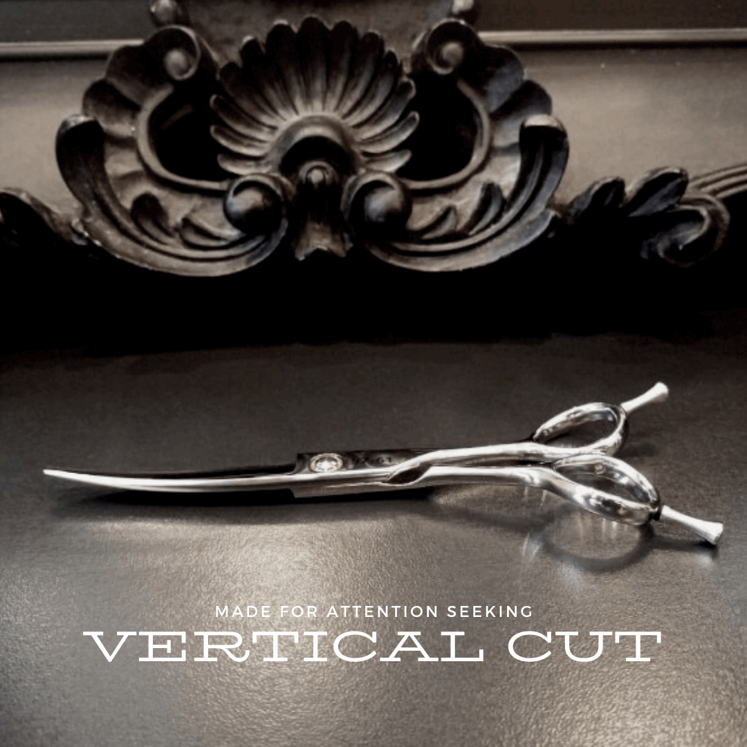 Vertical Cut CUR/VED Sharp Hair Scissors - Vertical Color