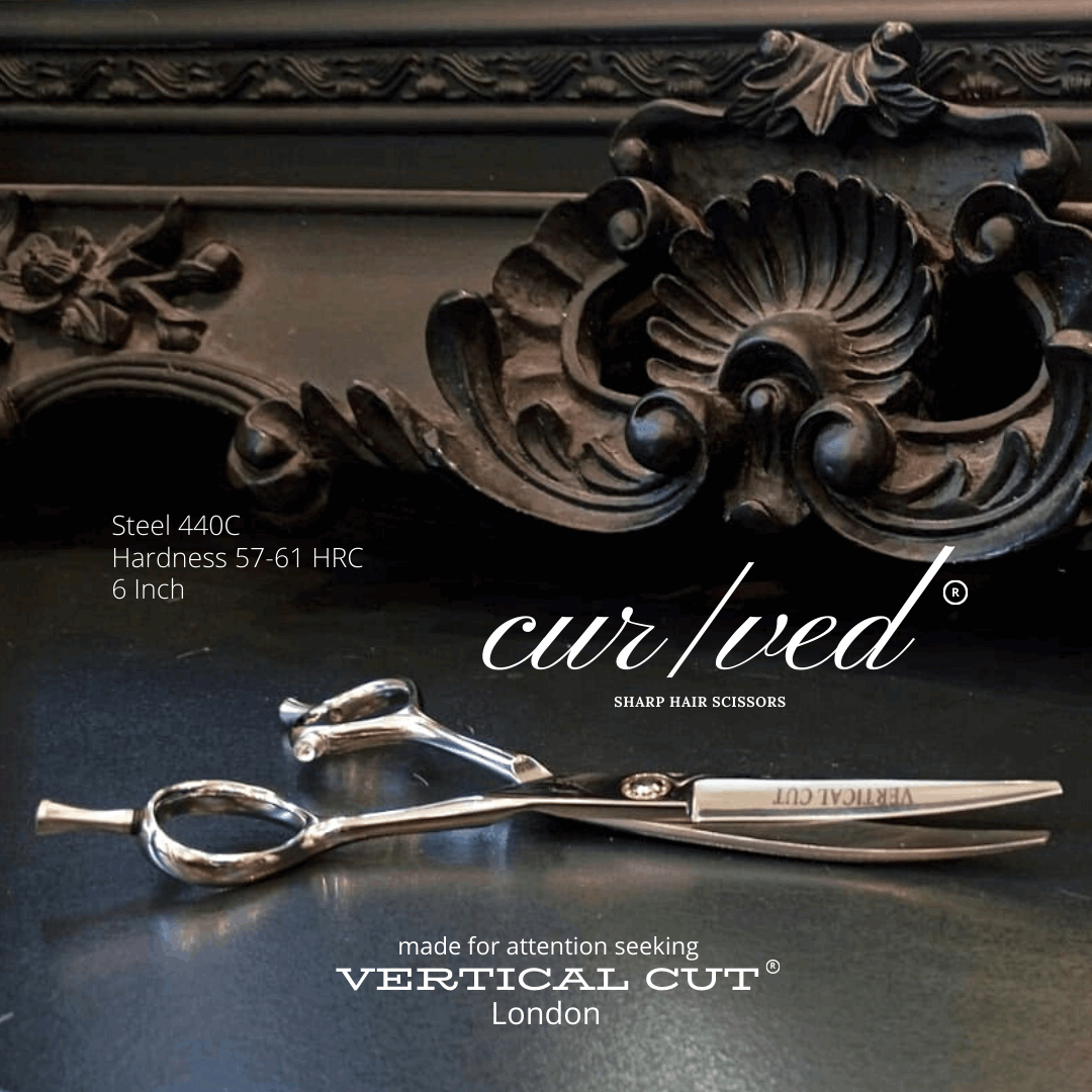 Vertical Cut CUR/VED Sharp Hair Scissors - Vertical Color