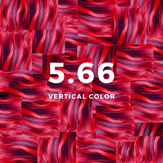 Vertical Color 5.66 Castano Chiaro Rosso Intenso 70 ml - Vertical Color