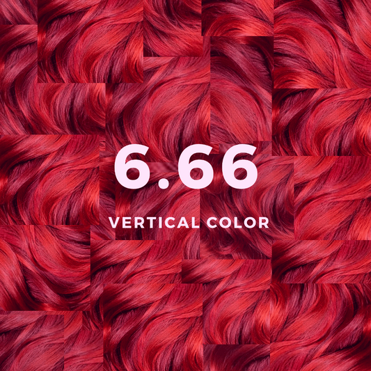 Vertical Color 6.66 Biondo Scuro Rosso Intenso 70 ml - Vertical Color