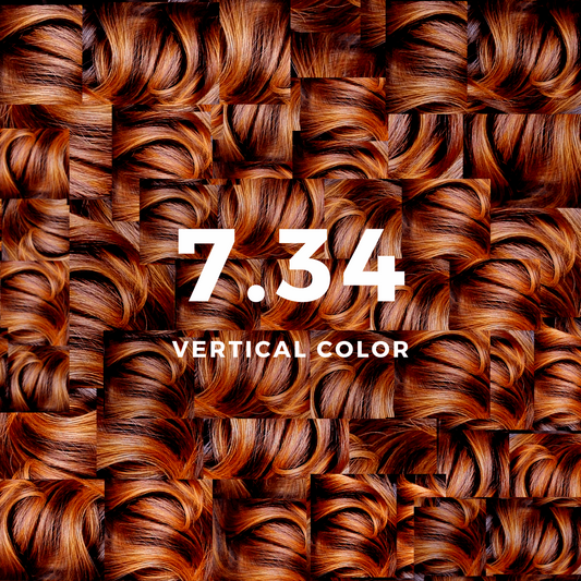 Vertical Color 7.34 Biondo Dorato Rame 70 ml - Vertical Color